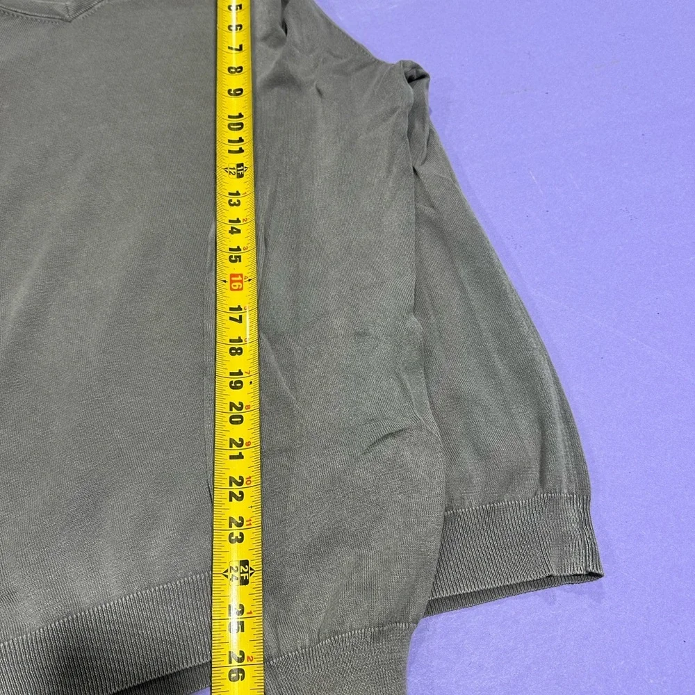 Vince Men's Charcoal V-Neck Sweater